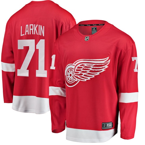 Herren Detroit Red Wings Eishockey Trikot Dylan Larkin #71 Breakaway Rot Fanatics Branded Heim